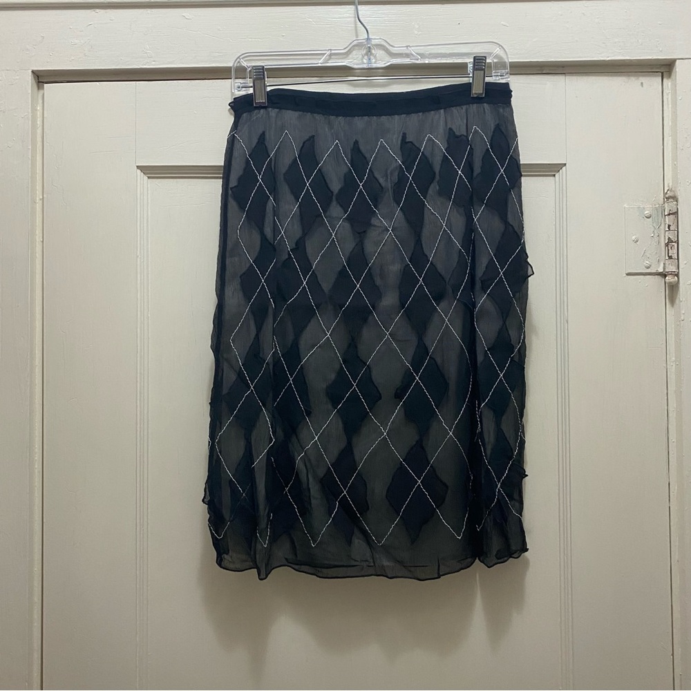 💥 W by Worth silk diamond skirt